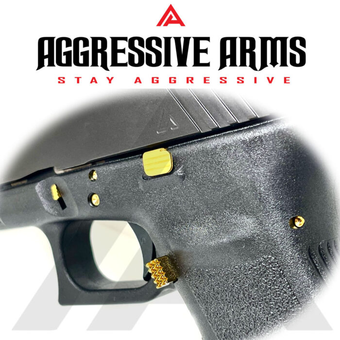 Aggressive Arms Extended Magazine Catch in jewelry gold6