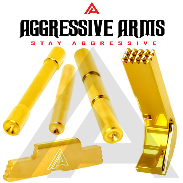 3 Piece Kit for Glock 21 by Aggressive Arms 3 - GOLD