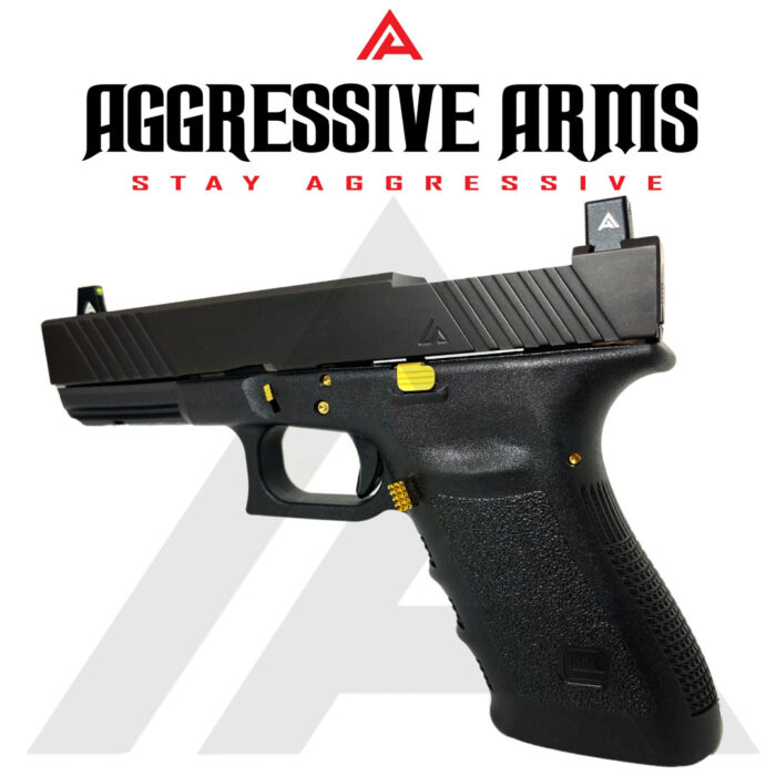 Aggressive Arms Extended Magazine Catch in jewelry gold5