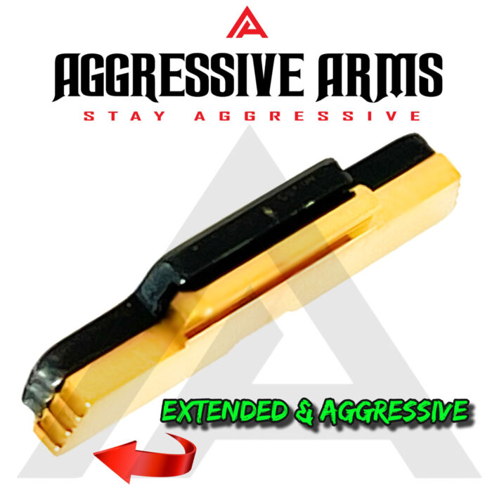 Aggressive Arms Slide Lock for Glock 21 in jewelry gold2