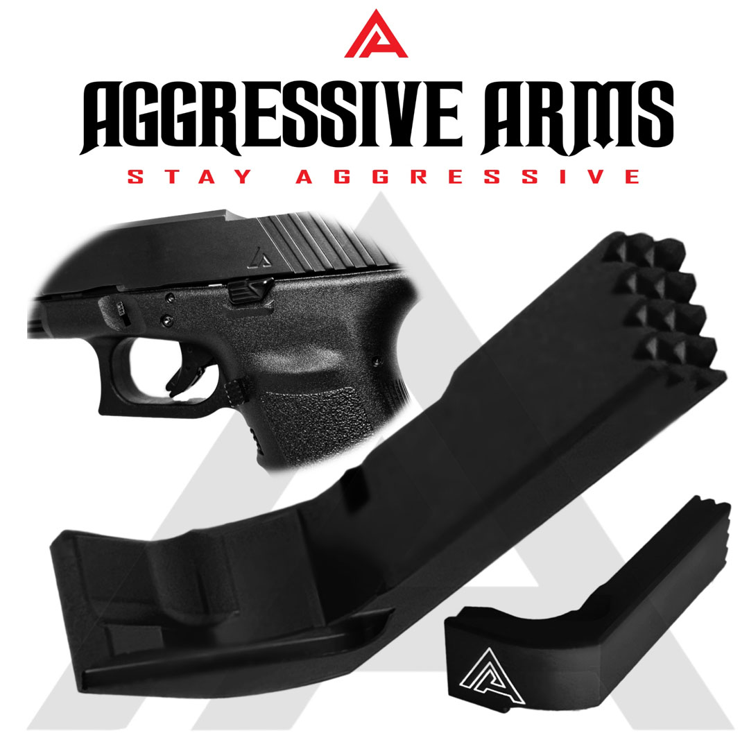 Aggressive Magazine Catch for Glock 21 by Aggressive Arms 2 - Black 2