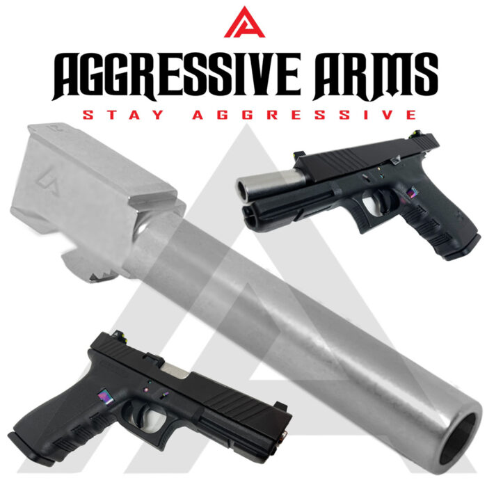 Aggressive Arm MALPARIDO Barrel for Glock 21 silver