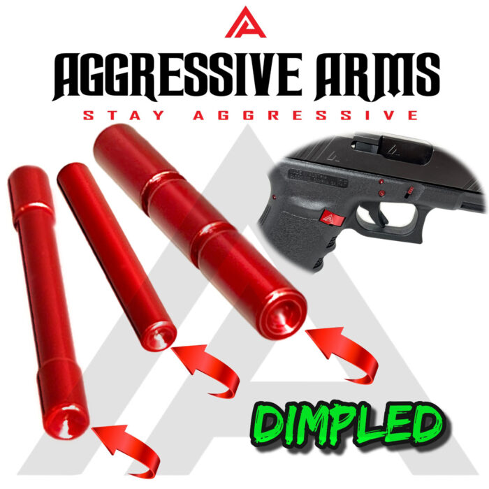 3 Pin Set for Glock 21 by Aggressive Arms - RED