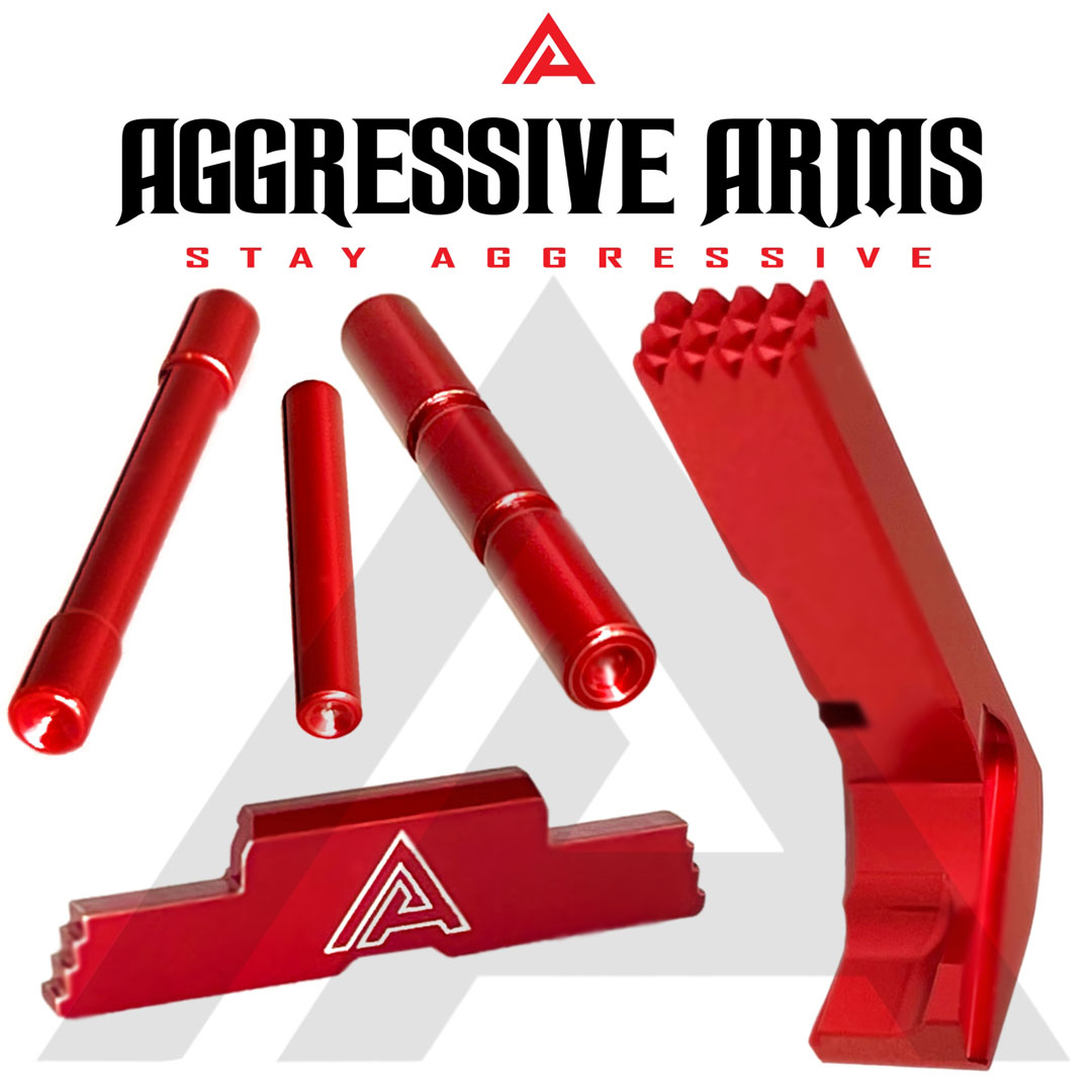 3 Piece Kit for Glock 21 by Aggressive Arms 3 - RED