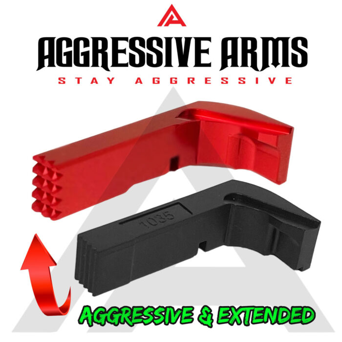 Aggressive Magazine Catch for Glock 21 by Aggressive Arms 2 - Red 2