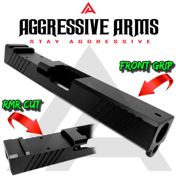 Aggressive Arms MALPARIDO Slide for Glock 21-PF45-45ACP – BLACK ...