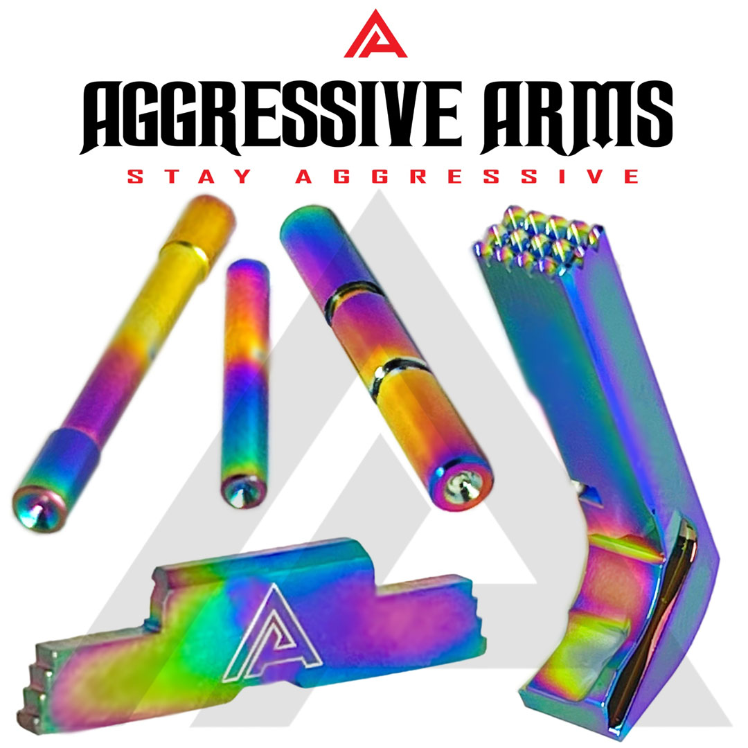 3 Piece Kit for Glock 21 by Aggressive Arms 3 - RAINBOW