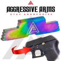 AGGRESSIVE ARMS SHINY RAINBOW Magazine Catch Slide Stop PIN