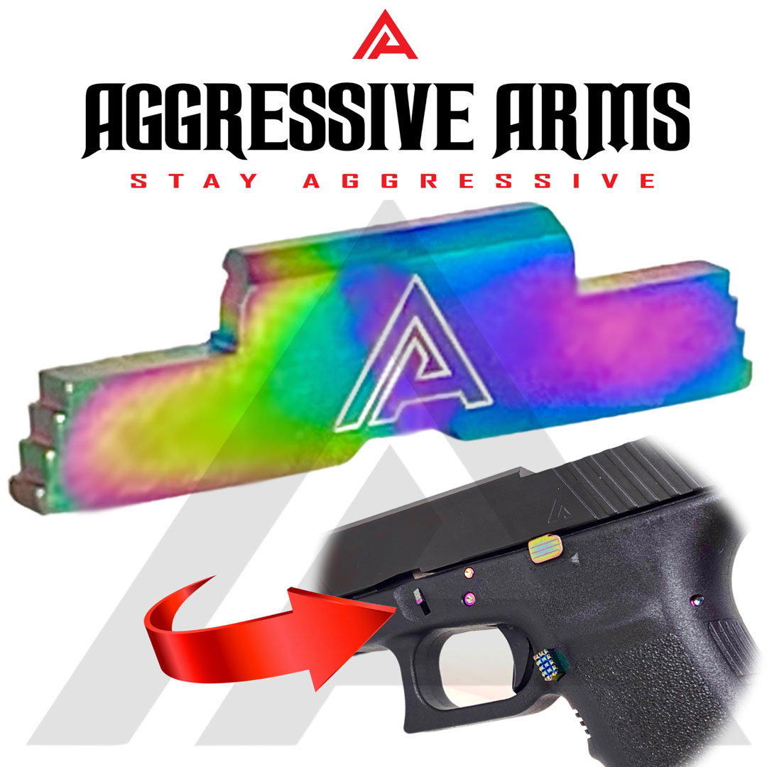 Aggressive Slide Lock for Glock 21 by Aggressive Arms 2 - Rainbow