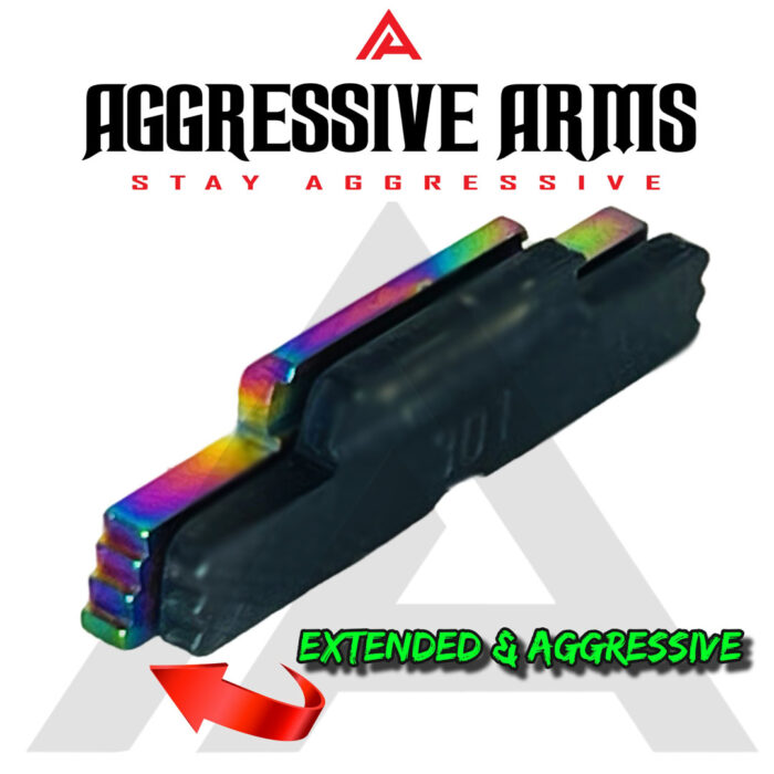 Aggressive Slide Lock for Glock 21 by Aggressive Arms 2 - Rainbow 2