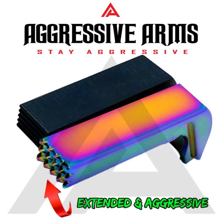 Glock Gen 1-3 Magazine Catch by Aggressive Arms - RAINBOW2