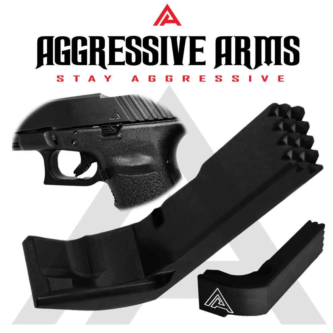 Glock Gen 1-3 Magazine Catch by Aggressive Arms - BLACK