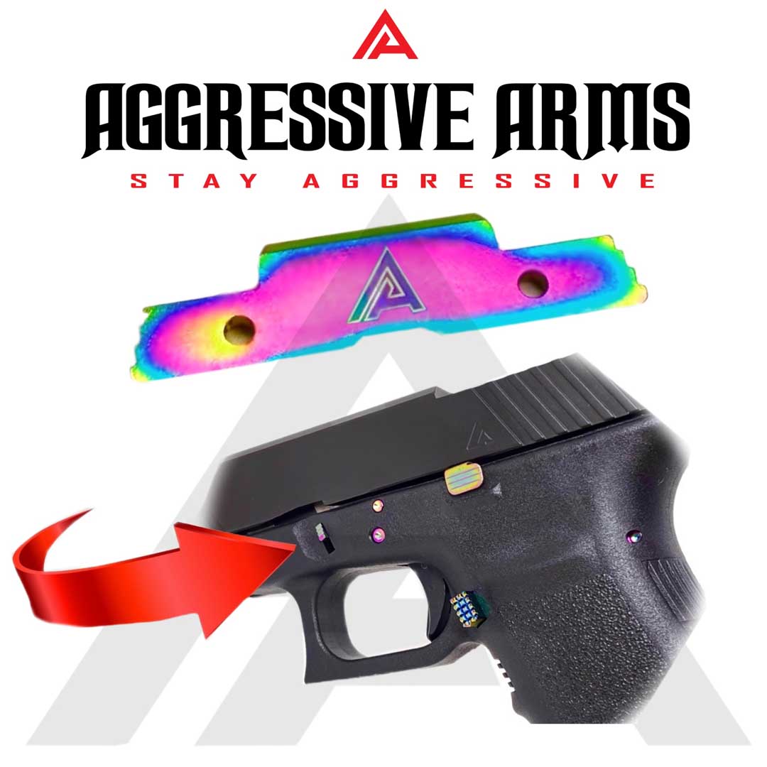 Glock Gen 1-5 Slide Lock by Aggressive Arms - RAINBOW