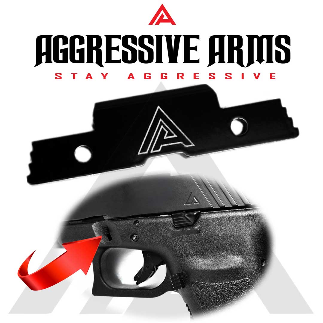 Glock Gen 1-5 Slide Lock by Aggressive Arms - BLACK