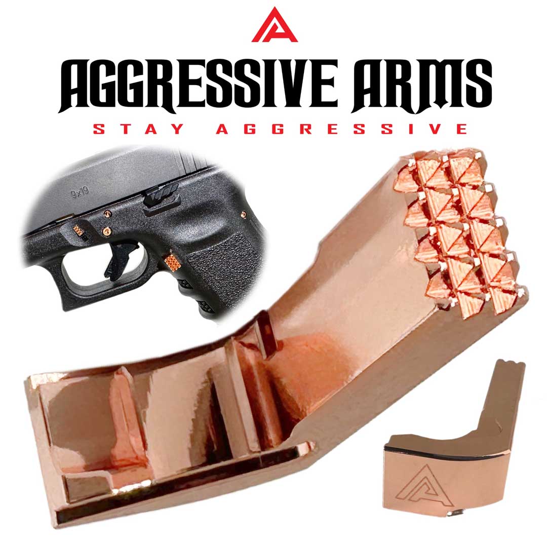 Aggressive Arms Magazine Catch for Glock Gen 1-3 - Copper color3