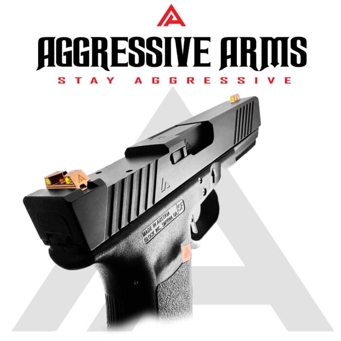 Standard Size Copper Sights for Glock by Aggressive Arms2