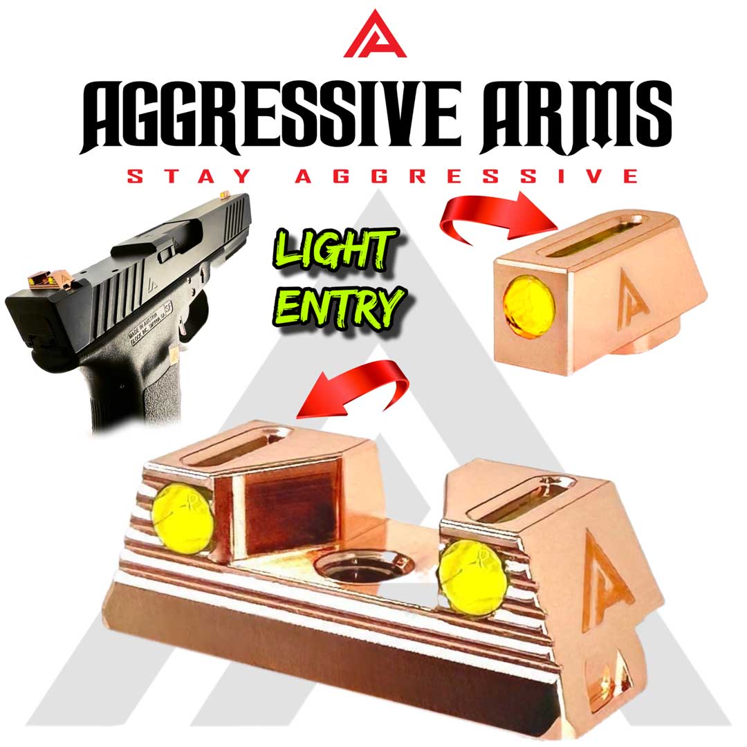 Standard Size Copper Sights for Glock by Aggressive Arms