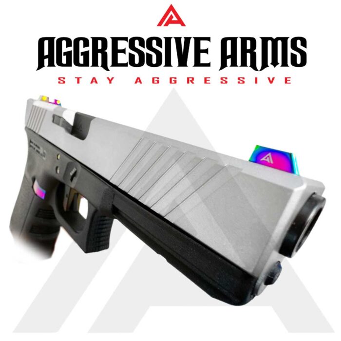 Standard Height Rainbow Sights for Glock by Aggressive Arms2