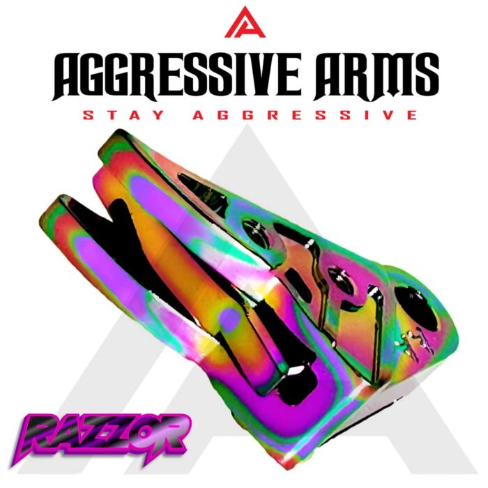 AGGRESSIVE ARMS RAZZOR JEWELRY RAINBOW FINISHED FLAT TRIGGER for GLOCK GEN 1 2 3 4 5 - 6