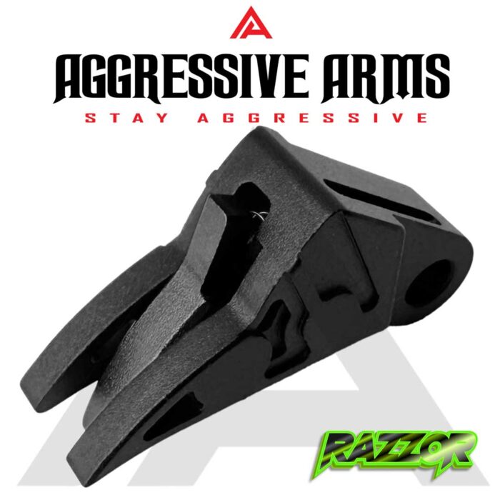 AGGRESSIVE ARMS RAZZOR STEALTH BLACK FINISH FLAT TRIGGER for GLOCK GEN 1 2 3 4 5 - 4