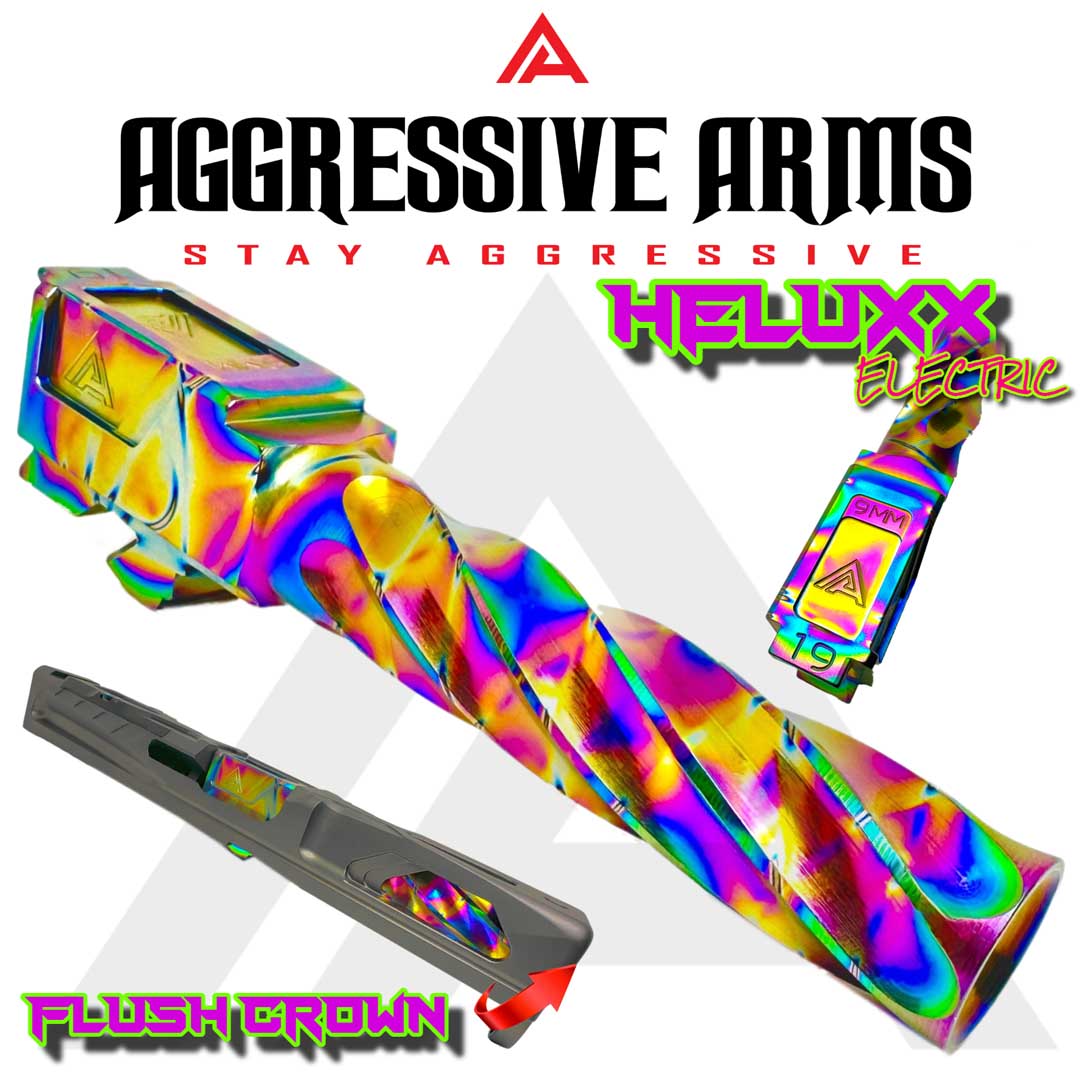 AGGRESSIVE ARMS HELUXX DEEP SPIRAL Electric Rainbow
