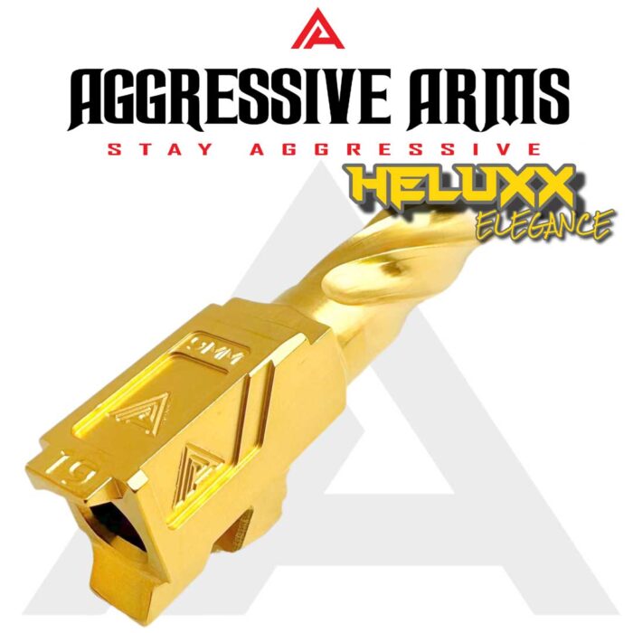 AGGRESSIVE ARMS HELUXX DEEP SPIRAL SHINY GOLD BARREL3