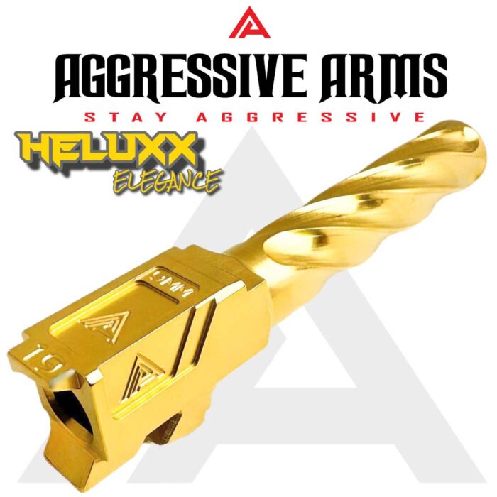 AGGRESSIVE ARMS HELUXX DEEP SPIRAL SHINY GOLD BARREL7