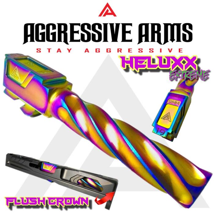 AGGRESSIVE ARMS HELUXX DEEP SPIRAL Extreme Rainbow