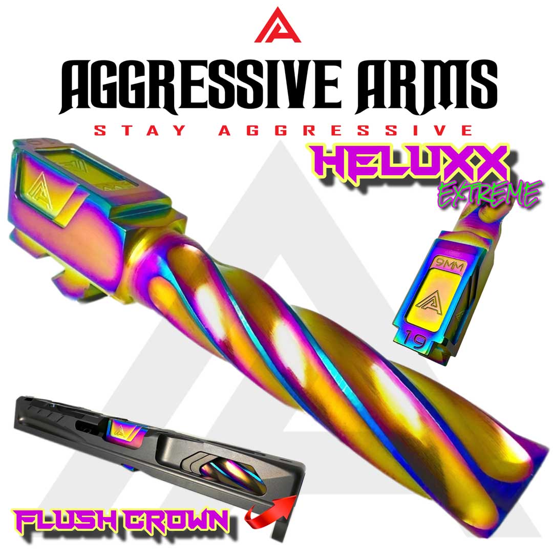 AGGRESSIVE ARMS HELUXX DEEP SPIRAL Extreme Rainbow