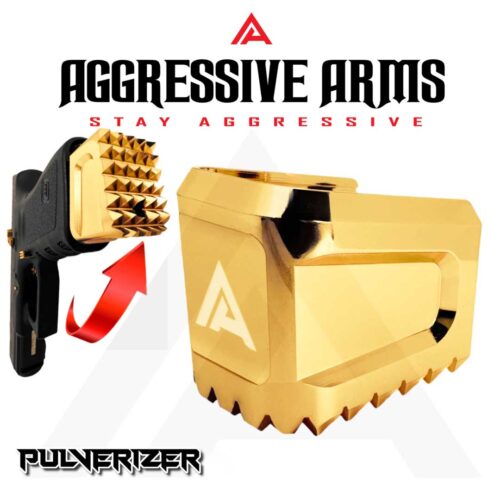 AGGRESSIVE ARMS PULVERIZER +0 Magazine Grip Extension10 - GOLD