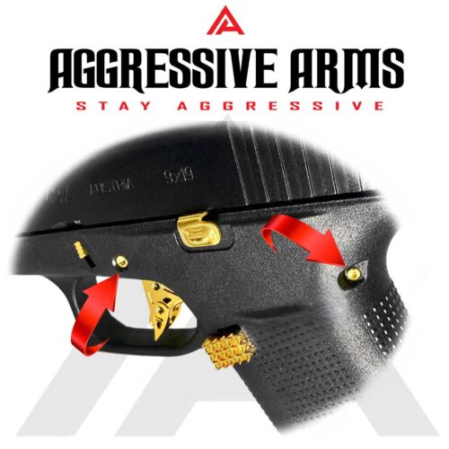 Aggressive Arms 43 GOLD Pin Set